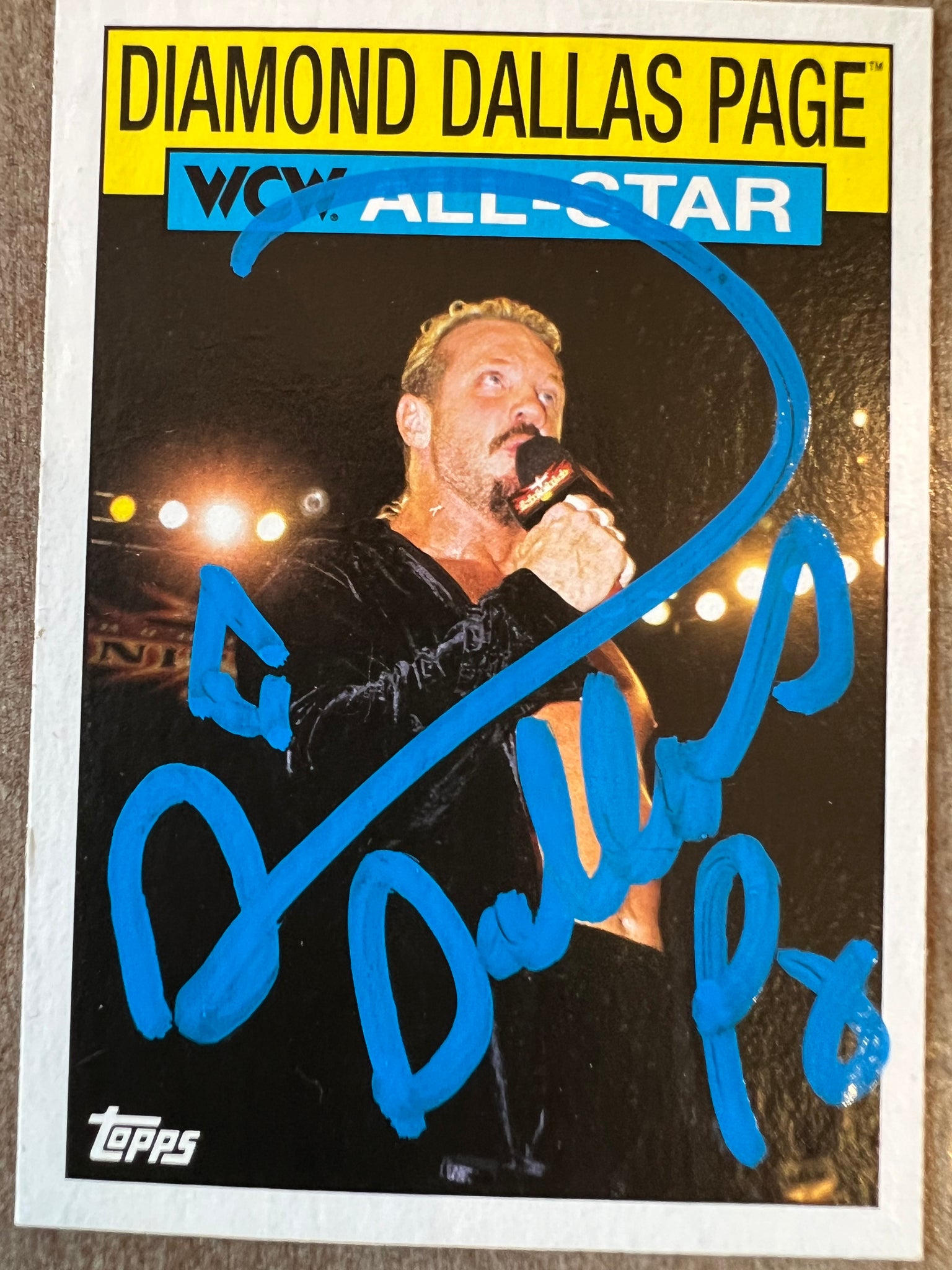 Signed DDP WCW All Star Card