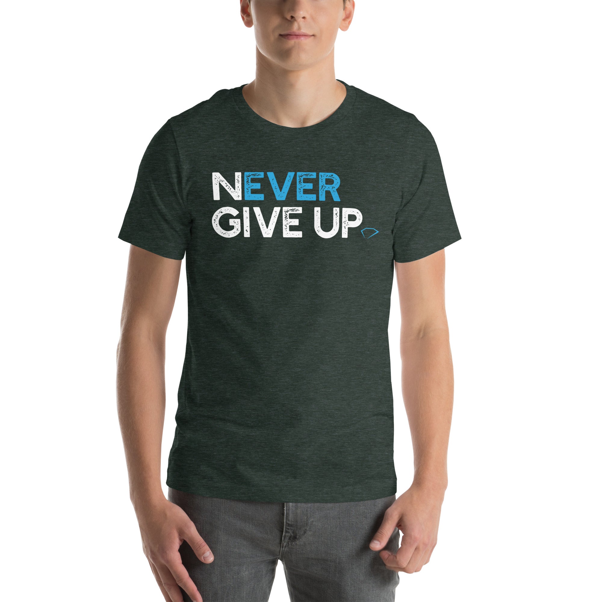 Never Give Up Men's Relaxed T-Shirt (On Demand Printing)