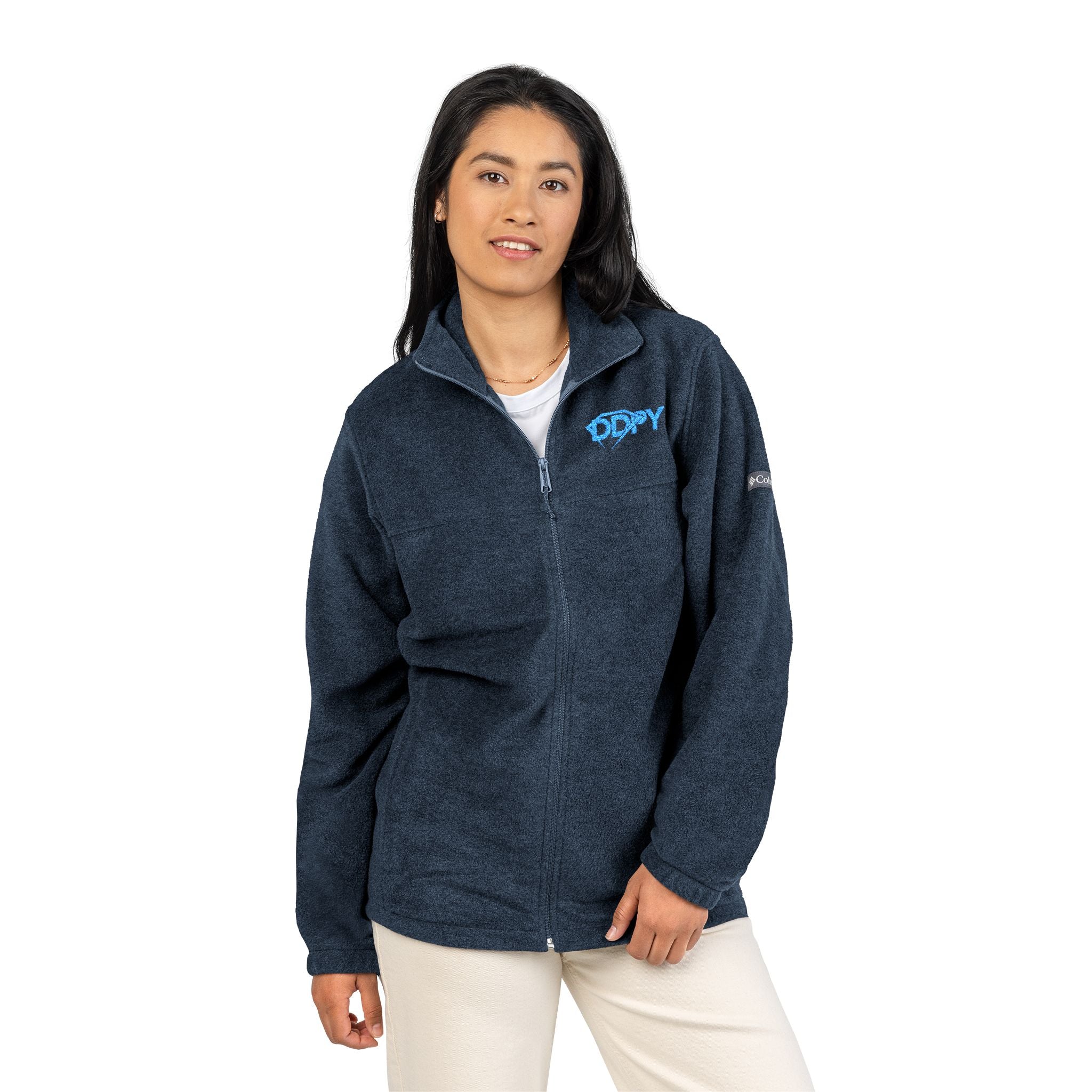 Embroidered 'DDPY' Columbia Fleece Jacket