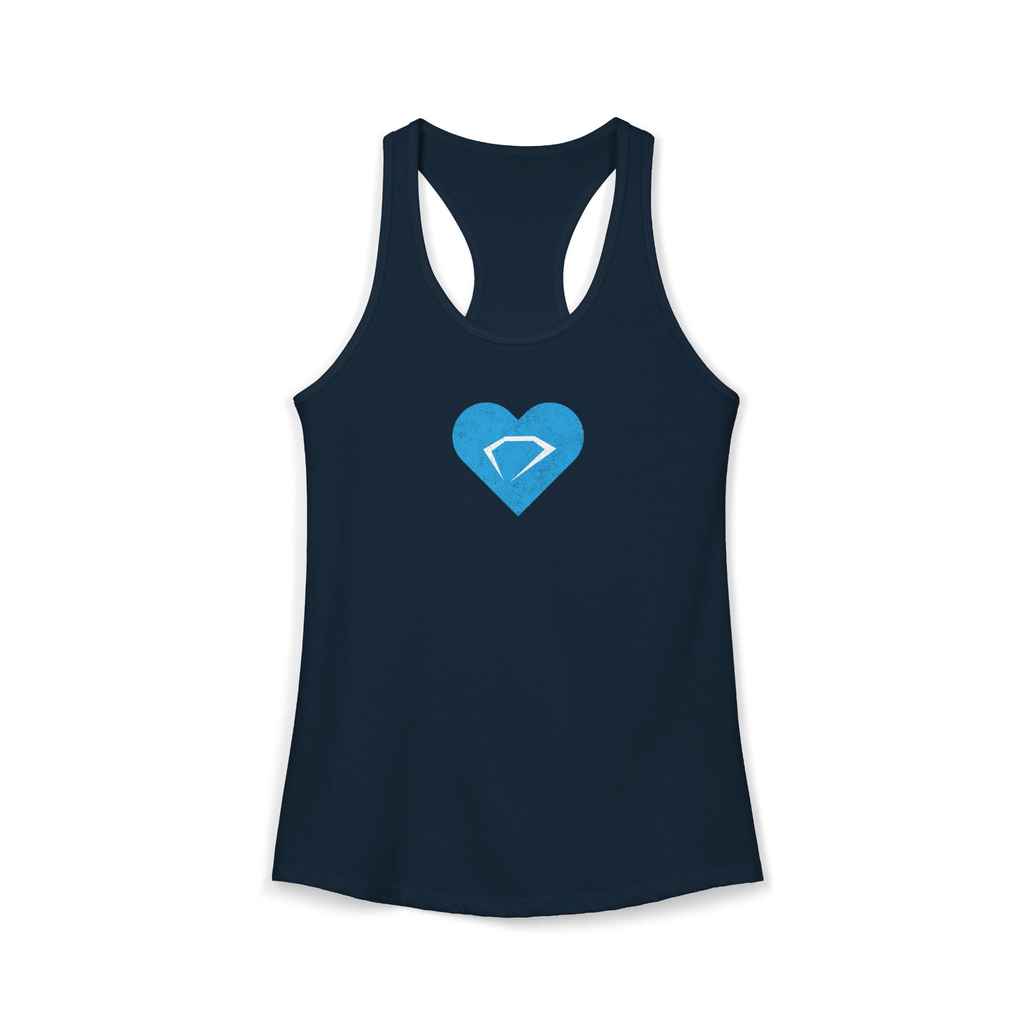 Women's Ideal Racerback Diamond in Heart Tank