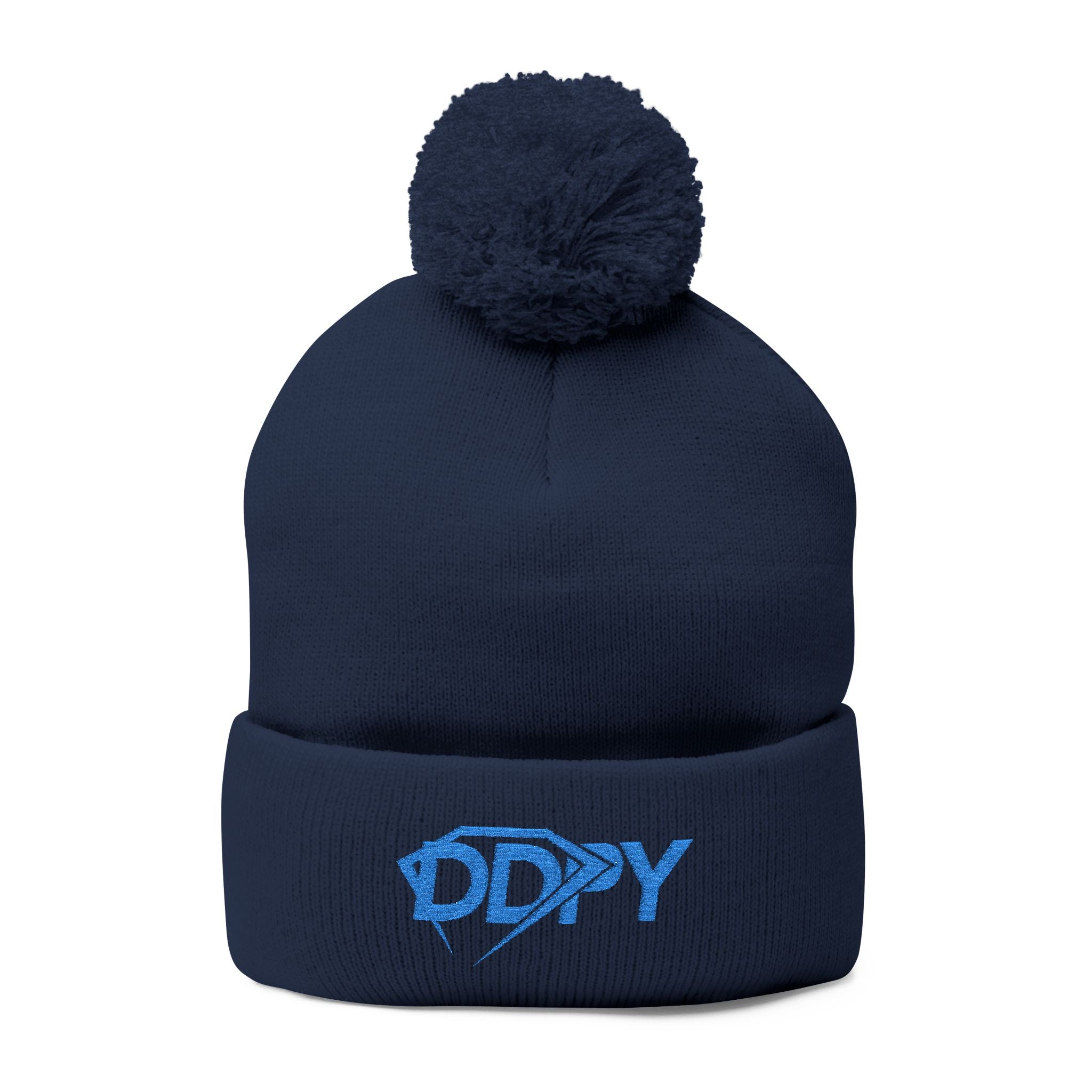 Embroidered DDPY Pom-Pom Beanie