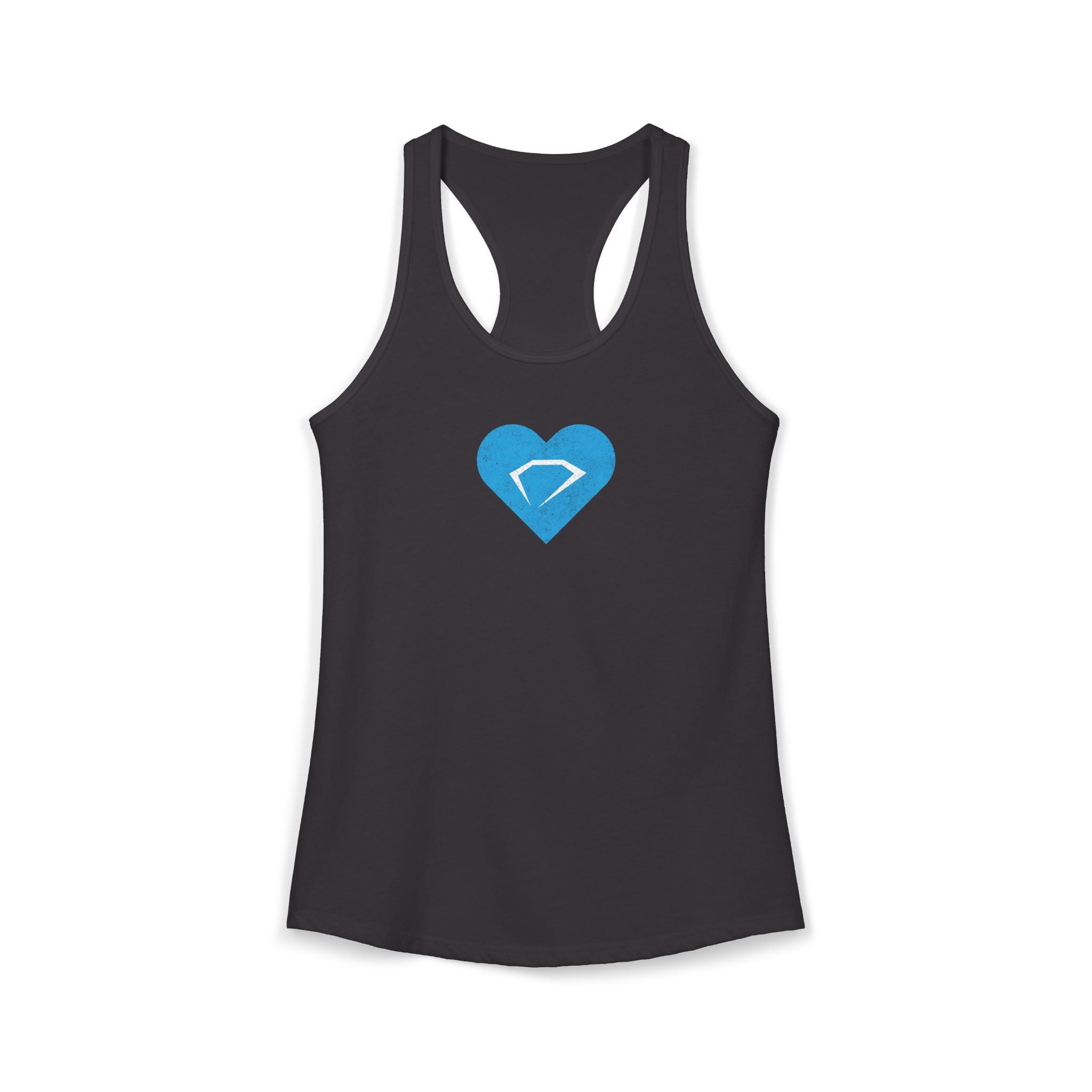 Women's Ideal Racerback Diamond in Heart Tank