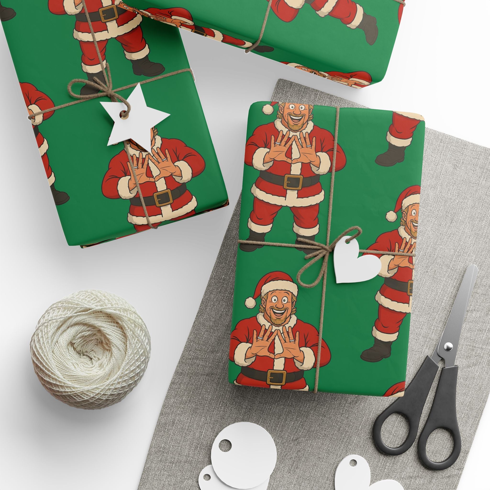 DDP Santa Pattern Gift Wrap