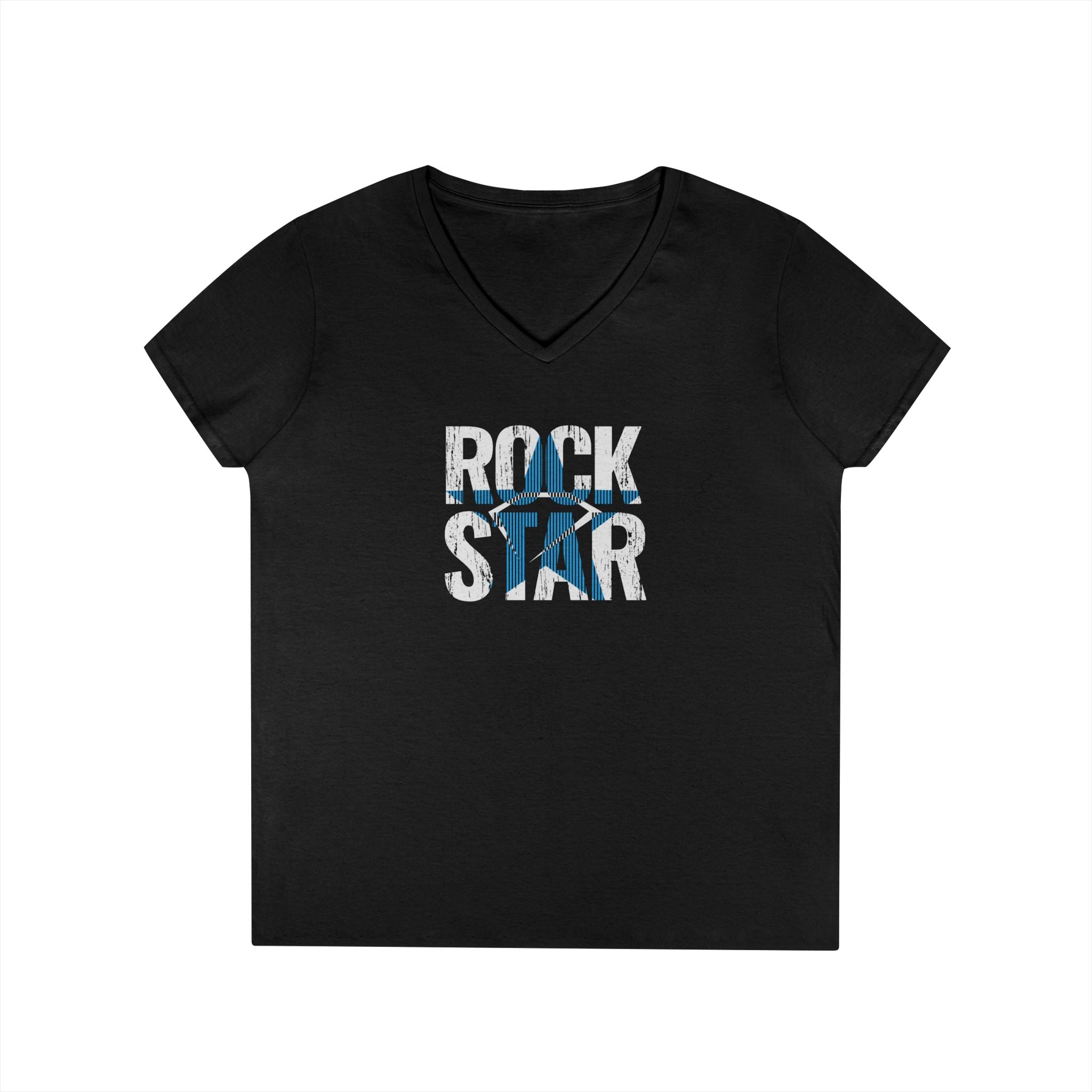 Rock Star Ladies' V-Neck T-Shirt