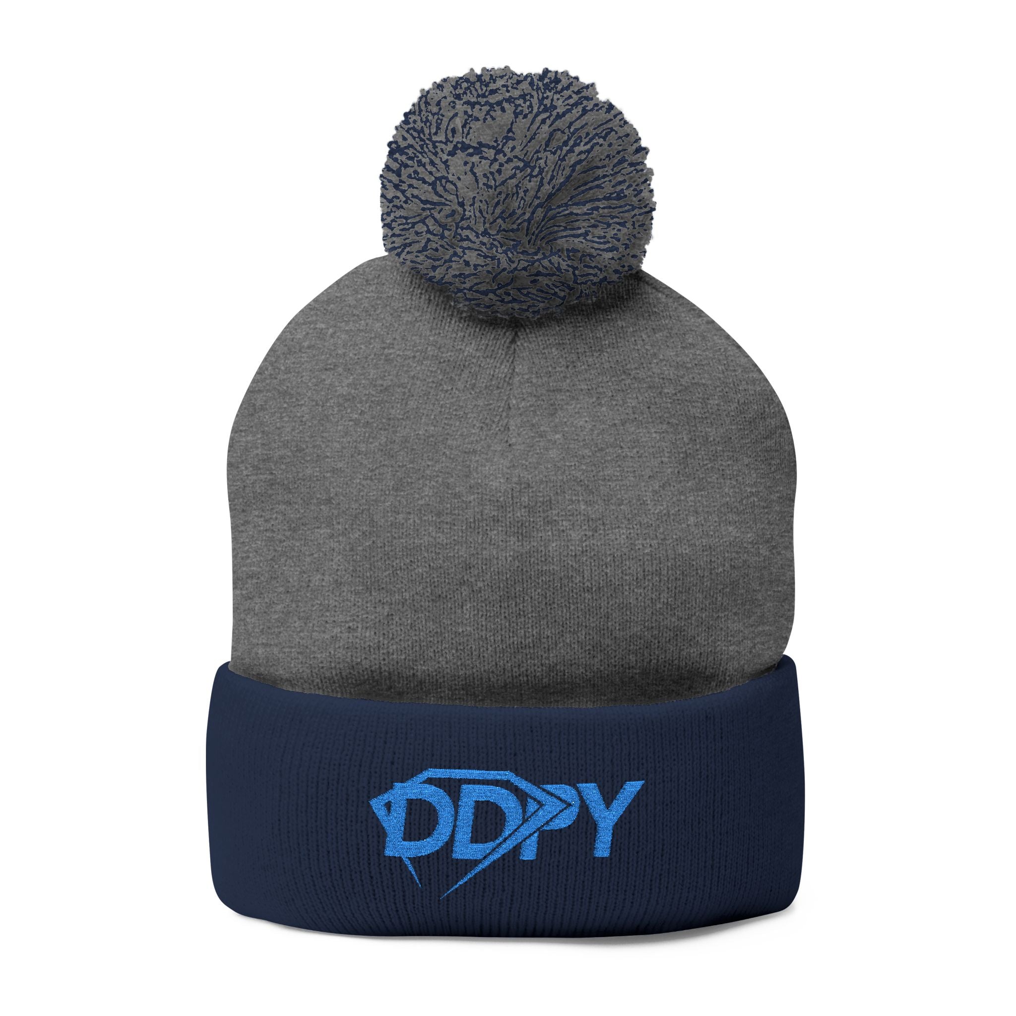 Embroidered DDPY Pom-Pom Beanie