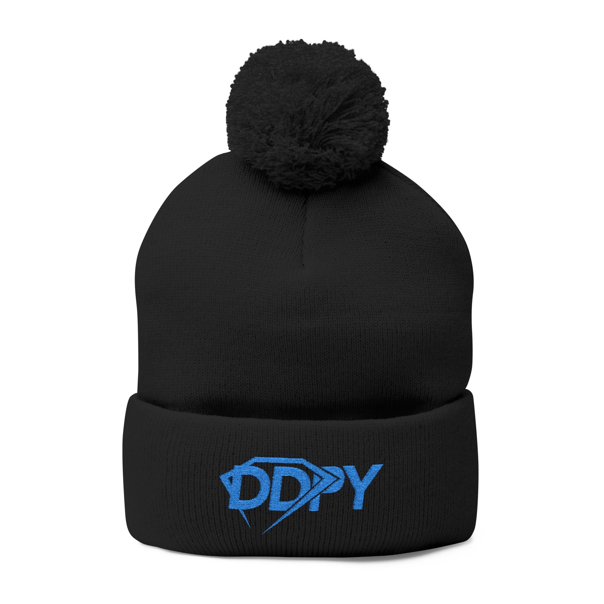 Embroidered DDPY Pom-Pom Beanie