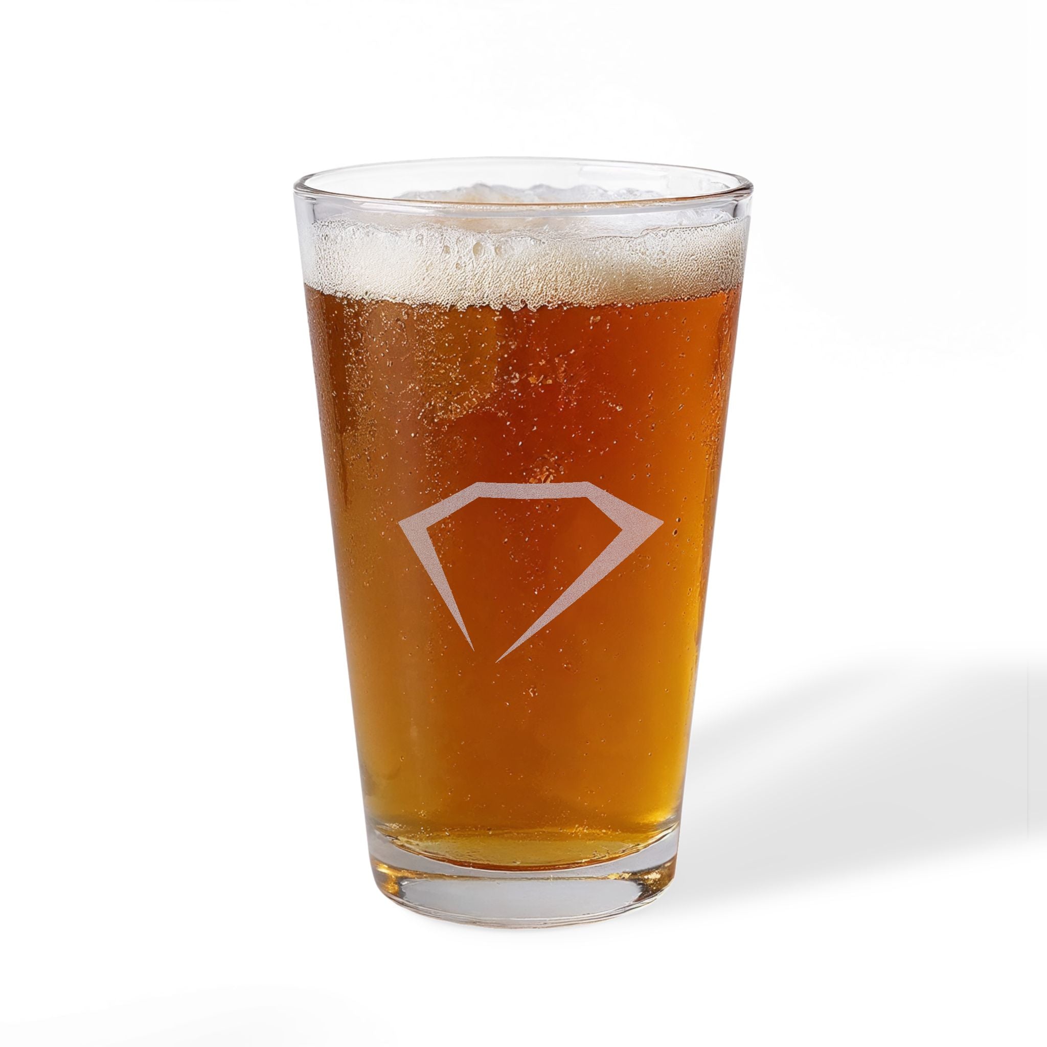 Engraved Diamond Pint Glass