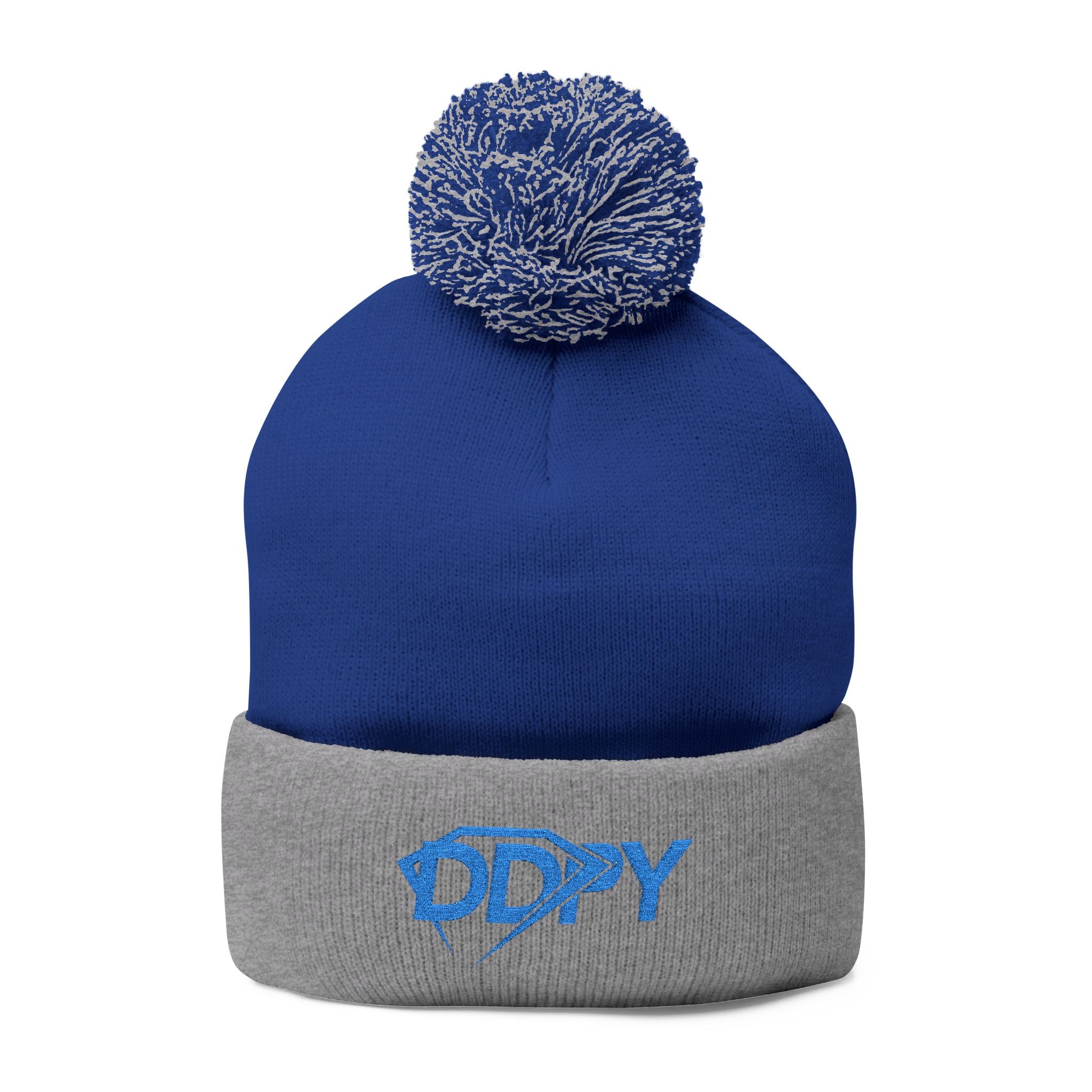 Embroidered DDPY Pom-Pom Beanie