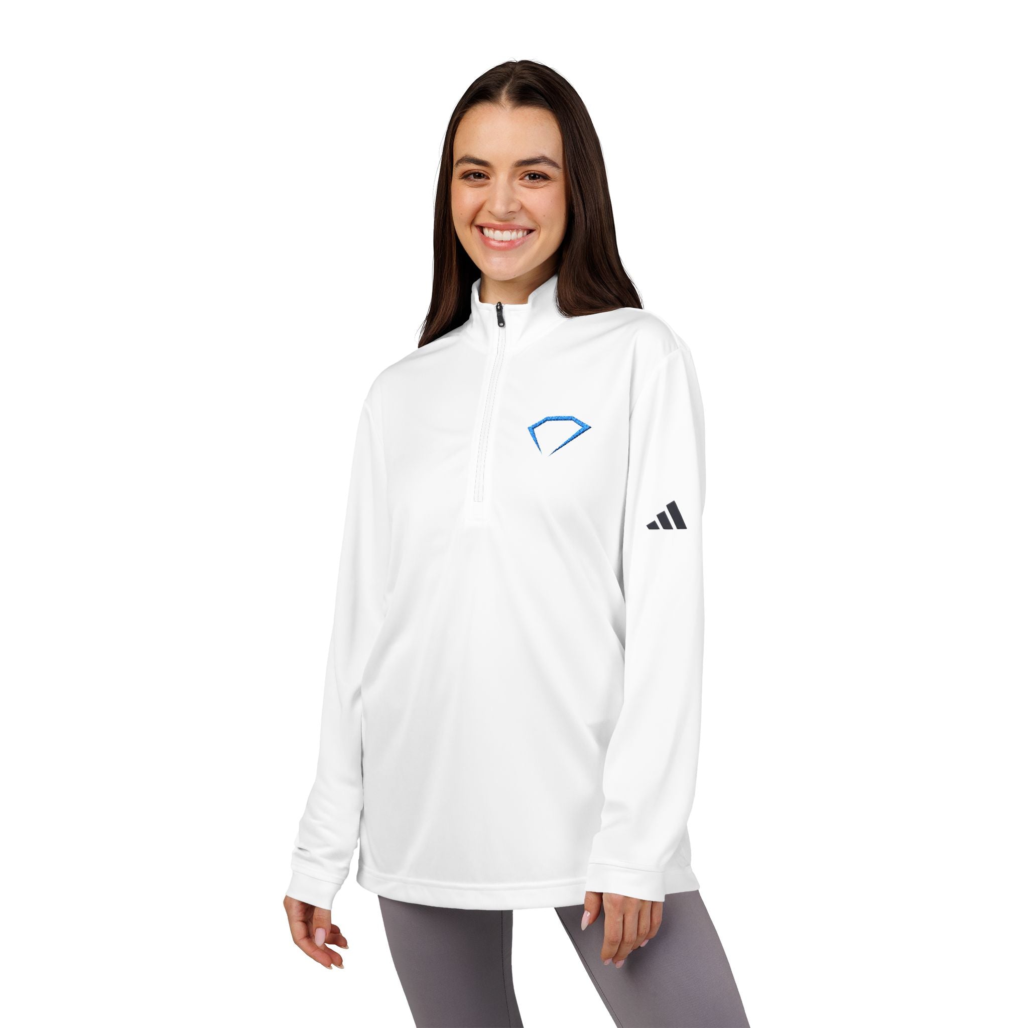 Adidas Diamond Embroidered Quarter-Zip Pullover