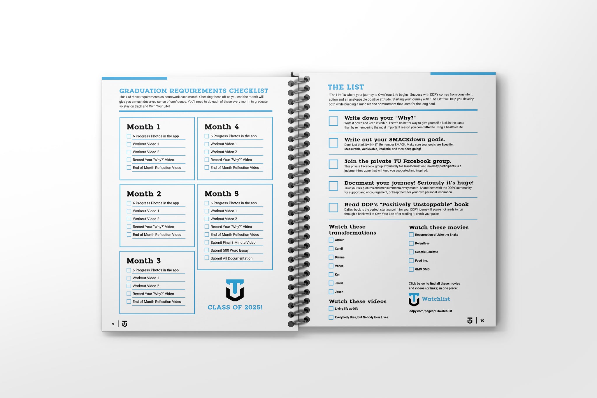 Transformation U Workbook, Coil Bound 60#